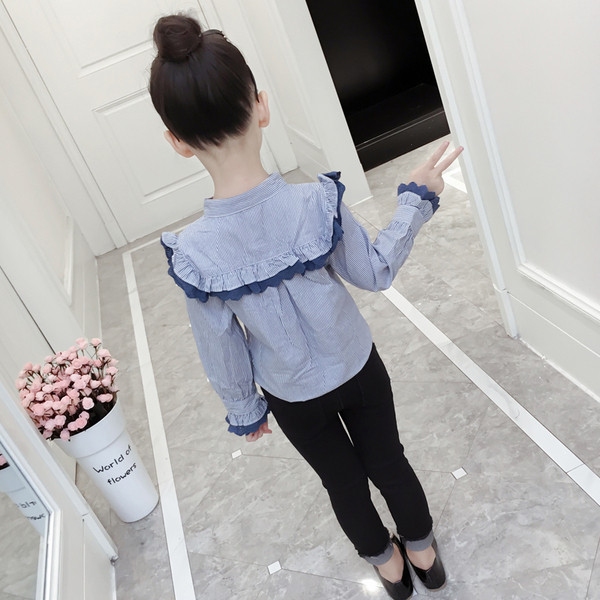 Cămașă elegantă pentru copii cu dungi în albastru