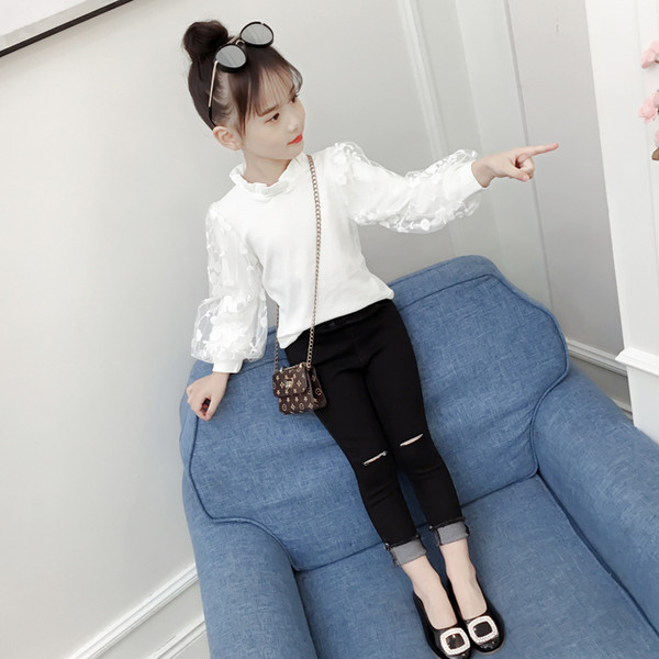 Cămașă albă pentru copii elegantă cu broderie