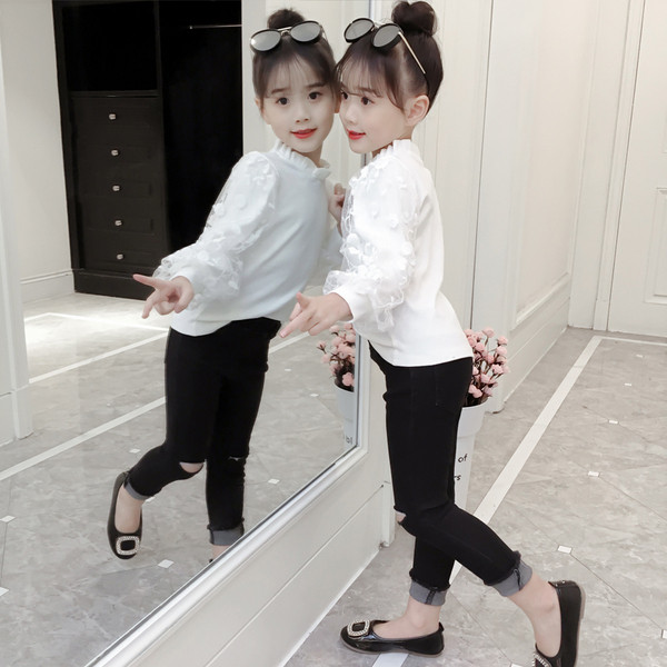 Cămașă albă pentru copii elegantă cu broderie