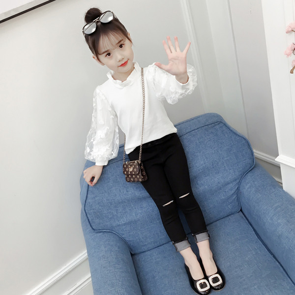 Cămașă albă pentru copii elegantă cu broderie