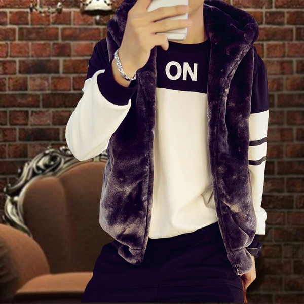 Vesta moale pentru barbati in mai multe culori cu gluga