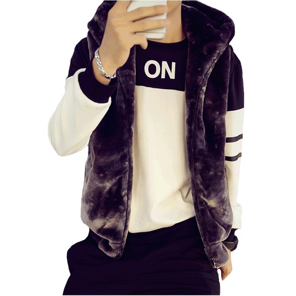 Vesta moale pentru barbati in mai multe culori cu gluga