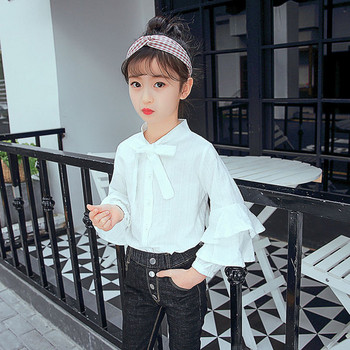 Κομψό παιδικό πουκάμισο σε λευκό χρώμα