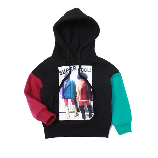 Hanorac pentru copii sport de iarna cu gluga pentru baieti