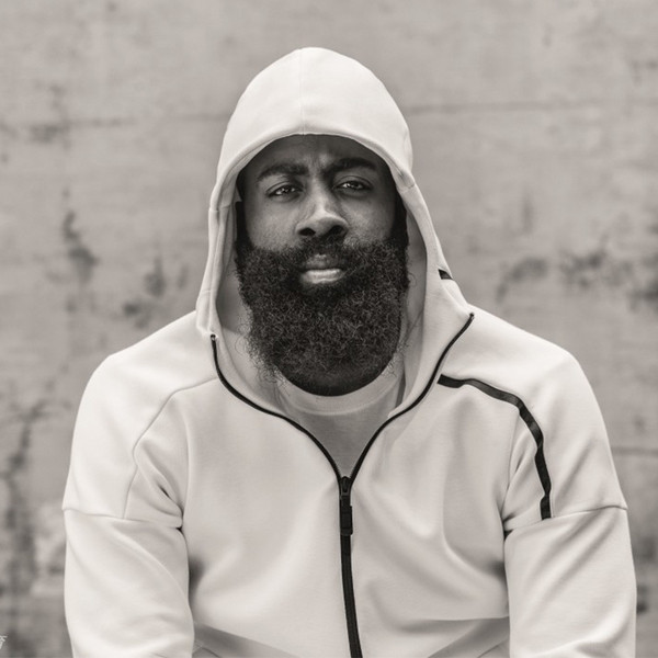 Hanorac simplu pentru bărbați, alb-negru, cu guler înalt