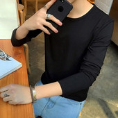 Ανδρική μπλούζα - κλασικό μοτίβο σε λευκό και μαύρο χρώμα