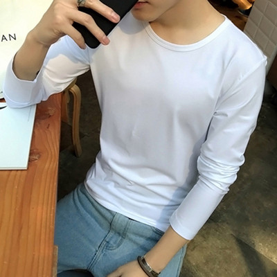 Ανδρική μπλούζα - κλασικό μοτίβο σε λευκό και μαύρο χρώμα