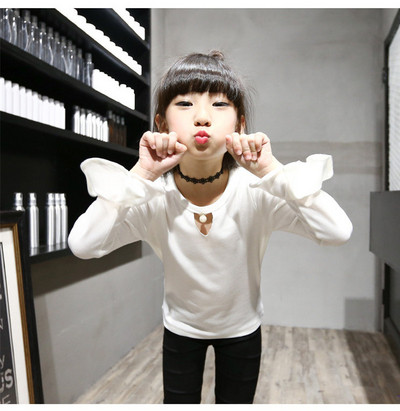 Παιδική μπλούζα για κορίτσια με λαιμόκοψη