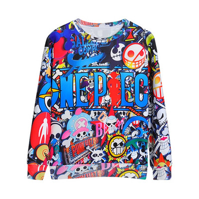 Bluze colorate pentru bărbați cu imprimare 3D și inscripție