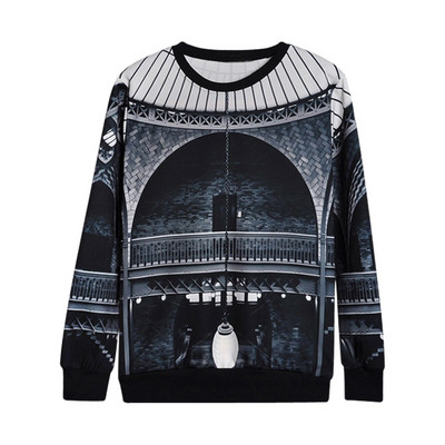 Bluze colorate pentru bărbați cu imprimare 3D și inscripție