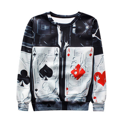 Bluze colorate pentru bărbați cu imprimare 3D și inscripție