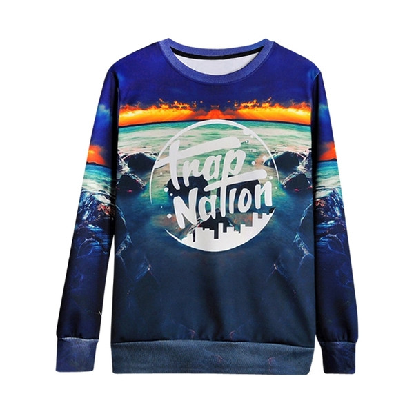 Bluze colorate pentru bărbați cu imprimare 3D și inscripție