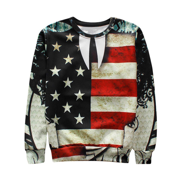 Bluze colorate pentru bărbați cu imprimare 3D și inscripție