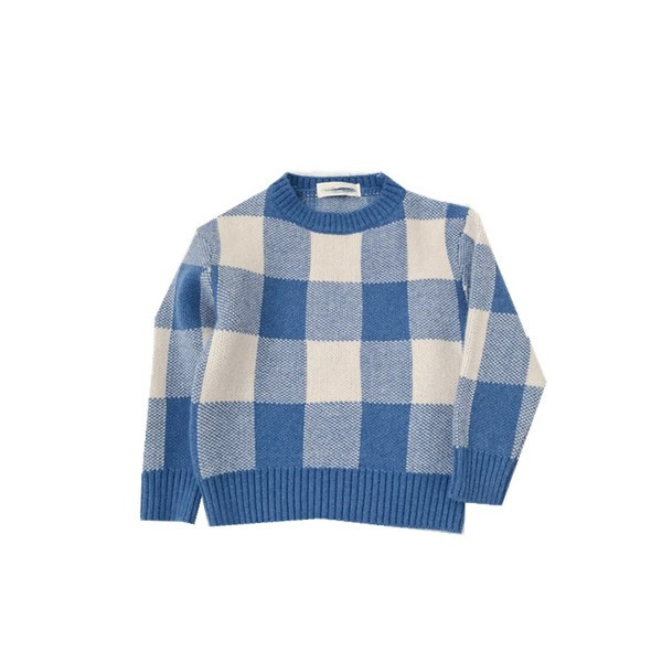 Pulovere de iarna in carouri pentru baieti in doua culori