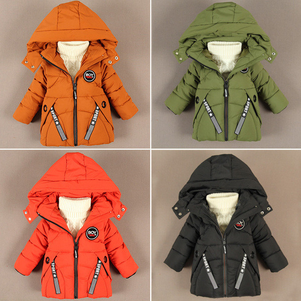 Модерно детско яке за момчета с качулка - четири цвята