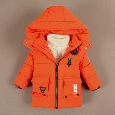Χειμερινό παιδικό μπουφάν για αγόρια με κουκούλα και μεγάλες τσέπες - τέσσερα χρώματα