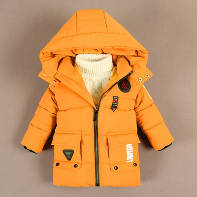 Χειμερινό παιδικό μπουφάν για αγόρια με κουκούλα και μεγάλες τσέπες - τέσσερα χρώματα
