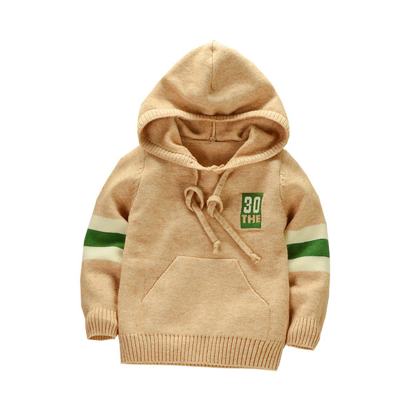 Pulover de iarna pentru copii modern cu gluga in doua culori