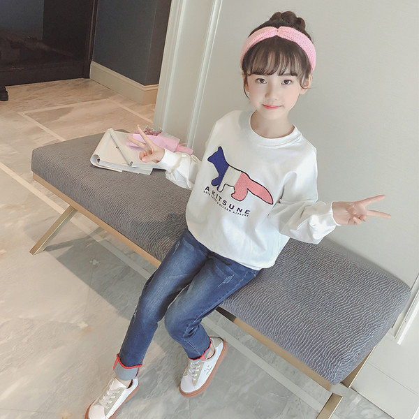 Детска блуза за момичета с апликация