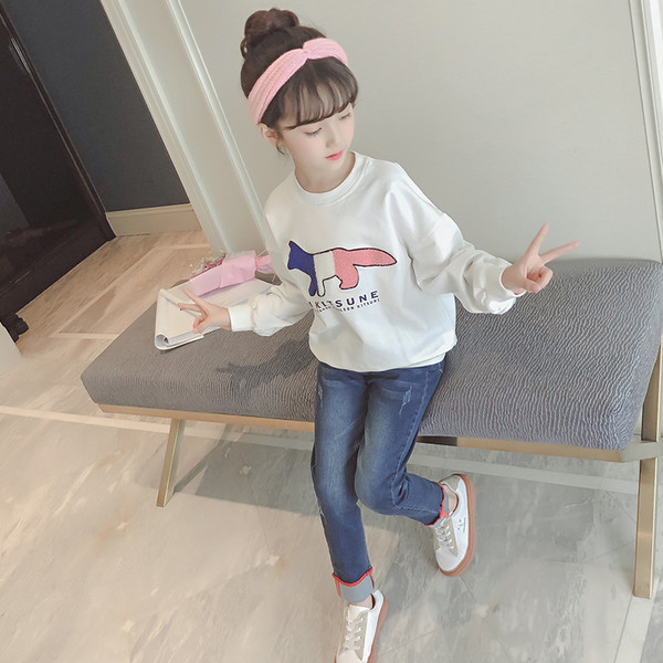 Детска блуза за момичета с апликация