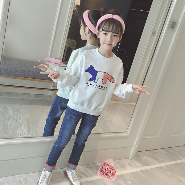 Детска блуза за момичета с апликация