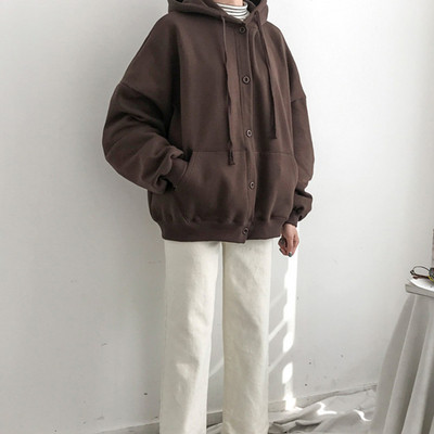 Дамски суичър - широк модел в два цвята