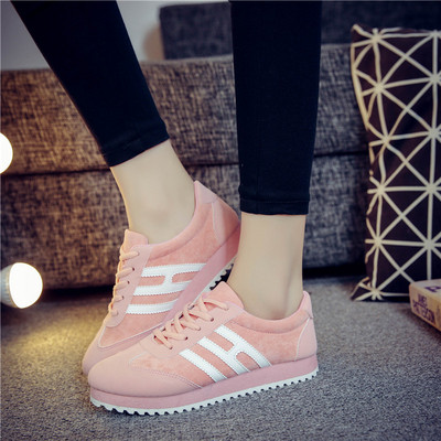 Модерни дамски маратонки от еко велур в четири цвята