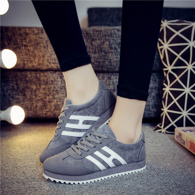 Модерни дамски маратонки от еко велур в четири цвята