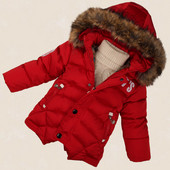 Νέο χειμωνιάτικο μπουφάν για αγόρια με κουκούλα - τέσσερα χρώματα