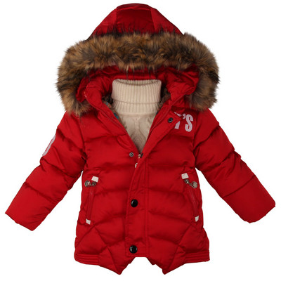 Νέο χειμωνιάτικο μπουφάν για αγόρια με κουκούλα - τέσσερα χρώματα