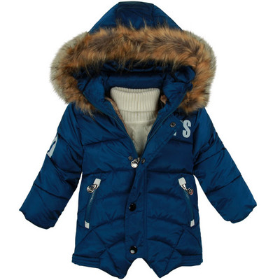 Νέο χειμωνιάτικο μπουφάν για αγόρια με κουκούλα - τέσσερα χρώματα