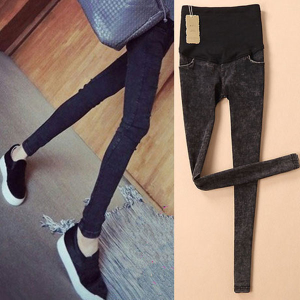 Ежедневни дънки за бременни жени в два цвята - Slim модел