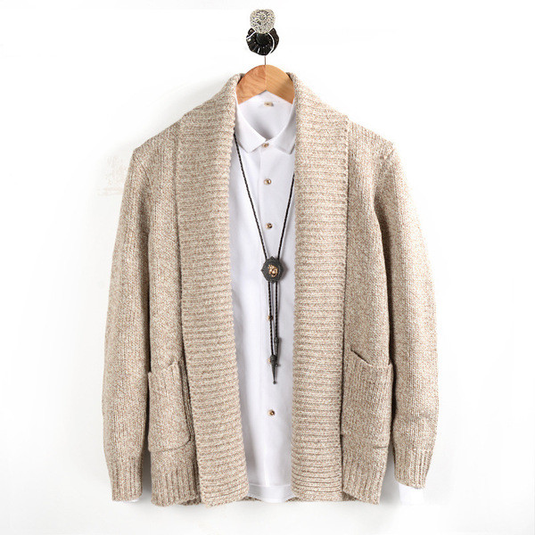 Vesta casual barbatesc tricotata in doua culori