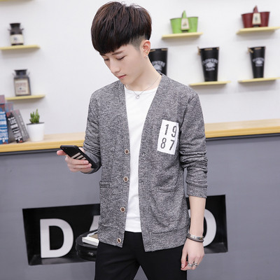 Есенна мъжка жилетка в сив цвят