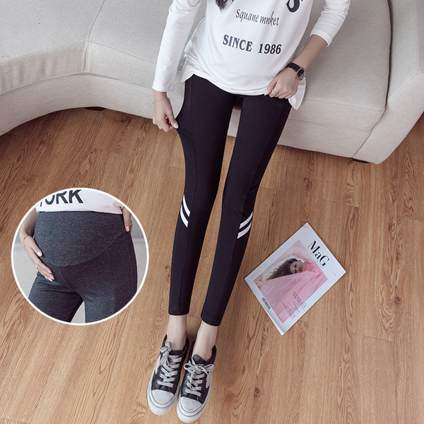 Спортно-ежедневен клин за бременни жени в три цвята