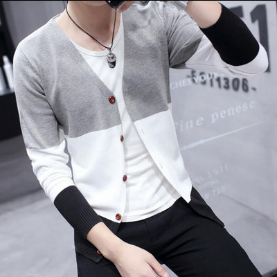 Актуална мъжка жилетка в три цвята с копчета