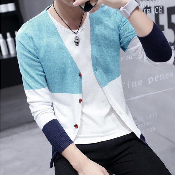 Актуална мъжка жилетка в три цвята с копчета