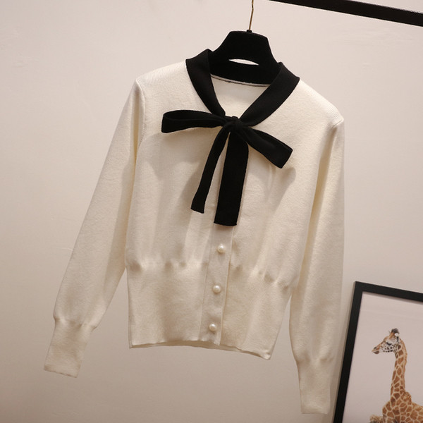 Актуална мека дамска жилетка с панделка в няколко цвята