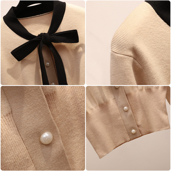 Актуална мека дамска жилетка с панделка в няколко цвята