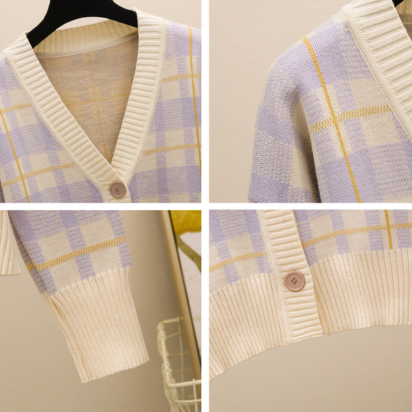 Ежедневен модел дамска жилетка с копчета в два цвята