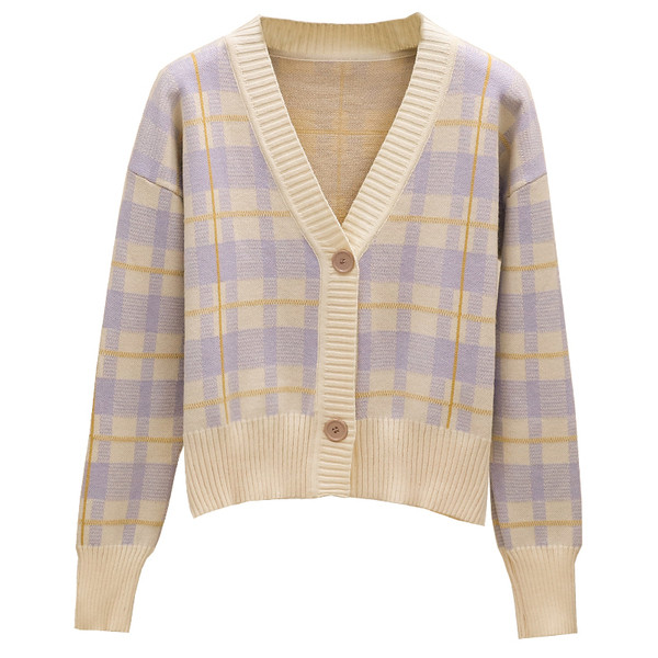 Ежедневен модел дамска жилетка с копчета в два цвята