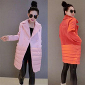 Palton de dama New Modern model lung in doua culori