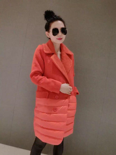 Palton de dama New Modern model lung in doua culori