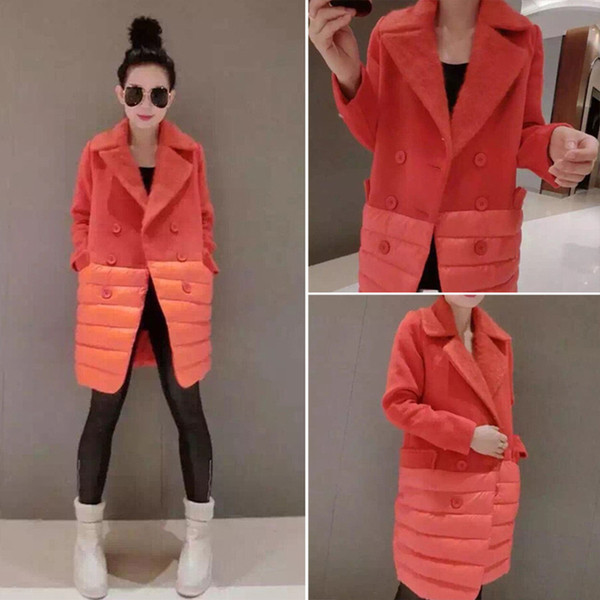 Palton de dama New Modern model lung in doua culori