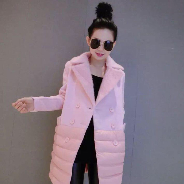 Palton de dama New Modern model lung in doua culori