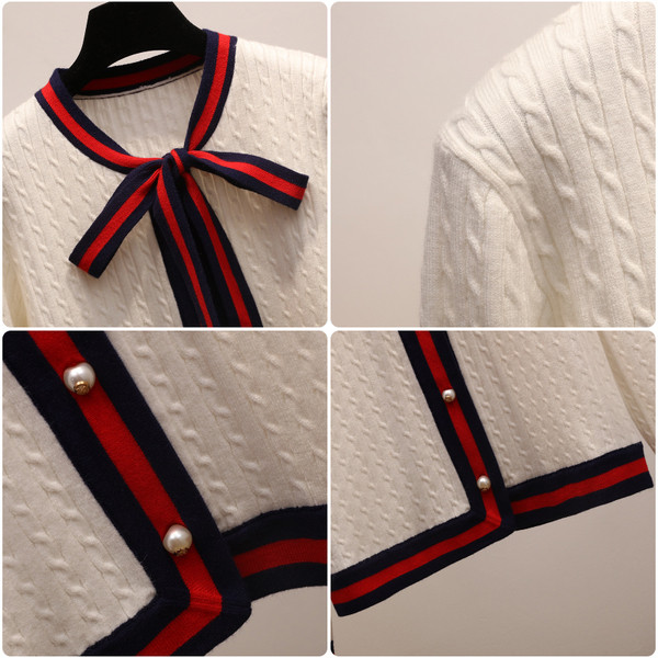 Vesta eleganta de dama cu panglica in trei culori