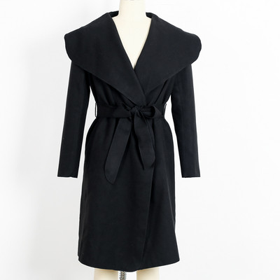 Стилно дамско дълго палто в няколко цвята