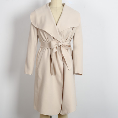 Стилно дамско дълго палто в няколко цвята