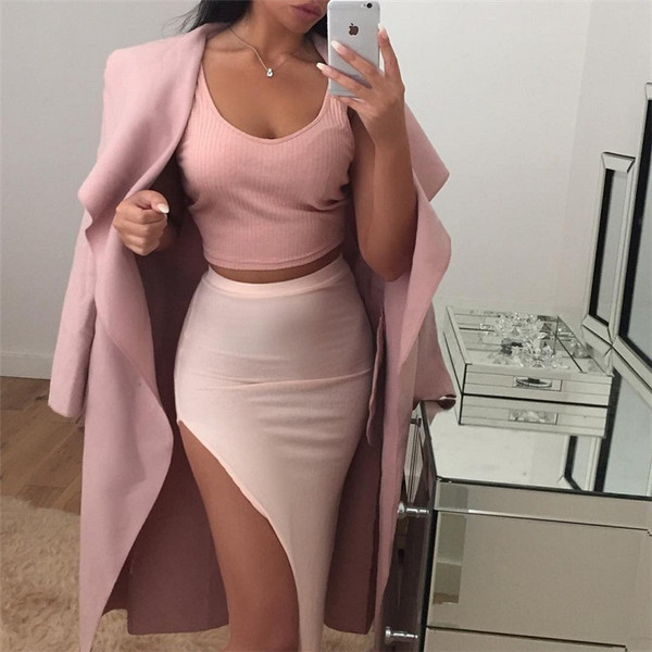 Стилно дамско дълго палто в няколко цвята