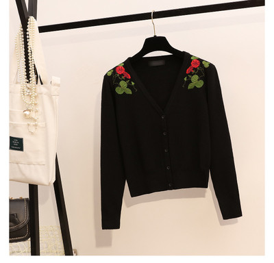 Актуален модел дамска жилетка с бродерия в няколко цвята